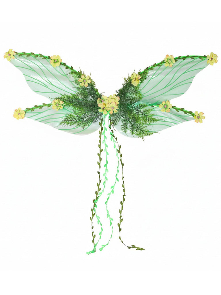 Ali da Fata Rosa Leaf Decoration 3D Flowers Costume 4