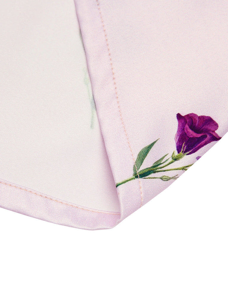 Abito con risvolto Petunia viola anni '40