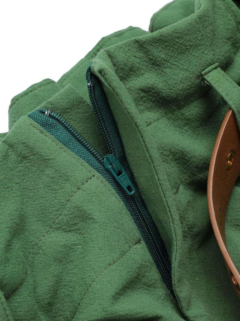 Pantaloncini con cintura tinta unita verde scuro anni '60
