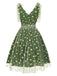 [Pre-Vendita] Abito Blu Daisy in Rete Svasato Anni '50 5