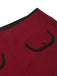 Pantaloncini a tinta unita con elastico in vita rosso anni '50