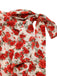 Tuta corta patchwork in pizzo Crimson Rose anni '50