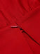 2PCS Camicetta rossa annodata e pantaloni nero anni '40