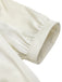Camicetta maniche a sbuffo in raso scollo a V beige anni '50