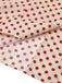 Camicetta a pois con maniche a palloncino rosso anni '50