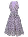[Prevendita] Abito farfalla con scollo a V senza maniche viola anni '30