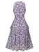 [Prevendita] Abito farfalla con scollo a V senza maniche viola anni '30