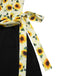 Tuta lunga girasole con scollo obliquo giallo anni '30
