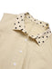 [Prevendita] Abito in cotone a pois con revers beige anni '40