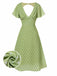 [Prevendita] Abito a pois senza schienale verde anni '40