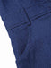 Tuta corta in cotone tinta unita in denim blu anni '70