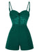 Tuta corta in pizzo trasparente patchwork anni '50