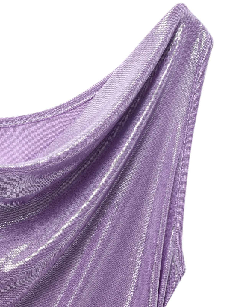 [Prevendita] Abito perlato con spacco alto lavanda anni '60