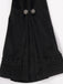 Cappotto gotico in pizzo con maniche a campana nero anni '50