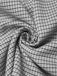 Gonna plaid con tasche e bottoni grigio anni '50
