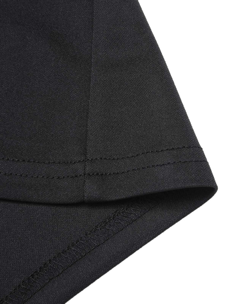 Top a spalle scoperte nero anni '50