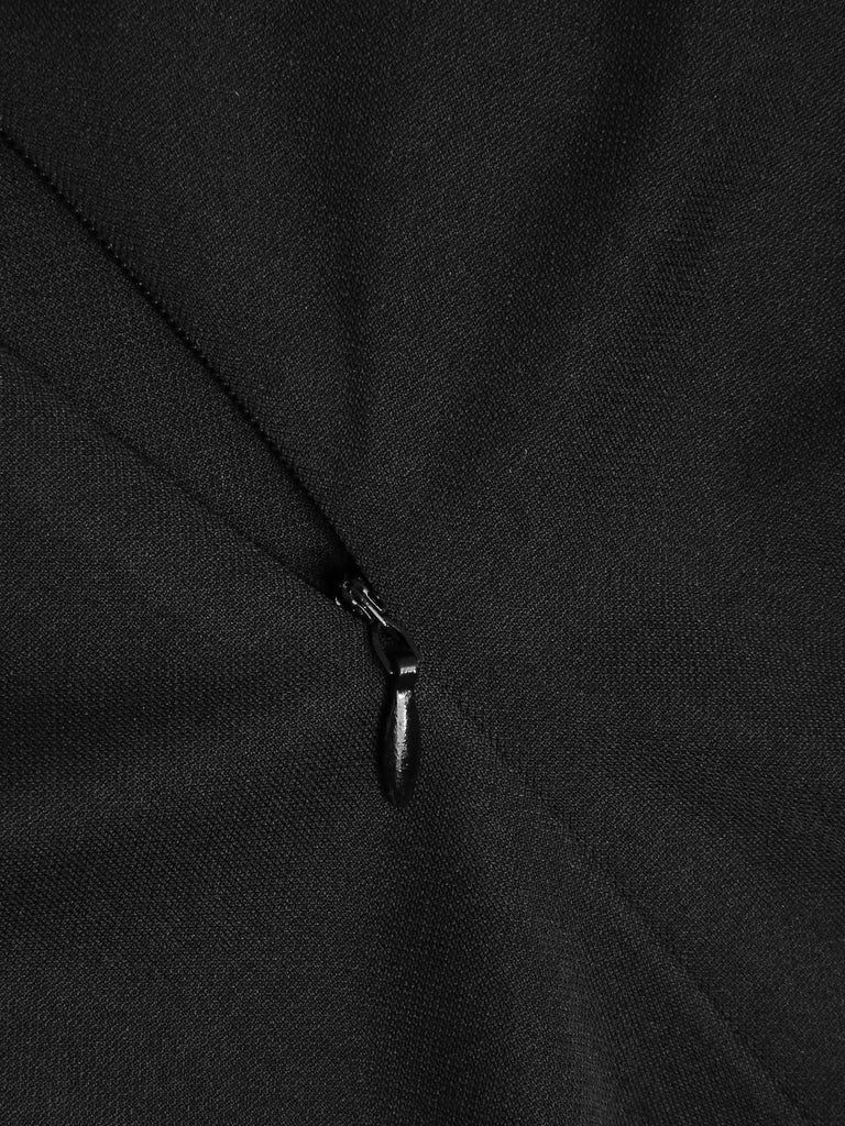 Top a spalle scoperte nero anni '50