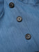 Abito in denim a pois e rete patchwork blu anni '50