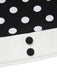 Abito a pois con scollo a V nero anni '60