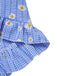 [Prevendita] Abito a margherita plaid spalle scoperte blu anni '50