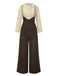 [Prevendita] 2PCS Camicetta in cotone e pantaloni con bretelle anni '30