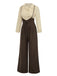 [Prevendita] 2PCS Camicetta in cotone e pantaloni con bretelle anni '30
