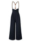 [Prevendita] Pantaloni con bretelle e bottoni blu scuro anni '50