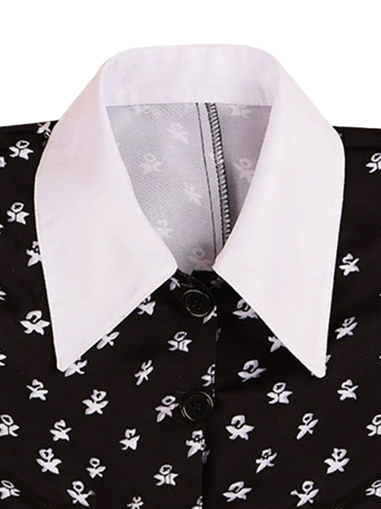 [Prevendita] Abito stile Mercoledì Addams nero anni '40