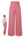 [Prevendita] Pantaloni rosa in cotone con bottoni a rose anni '50