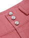 [Prevendita] Pantaloni rosa in cotone con bottoni a rose anni '50