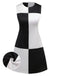 [Prevendita] Abito color block bianco e nero anni '60