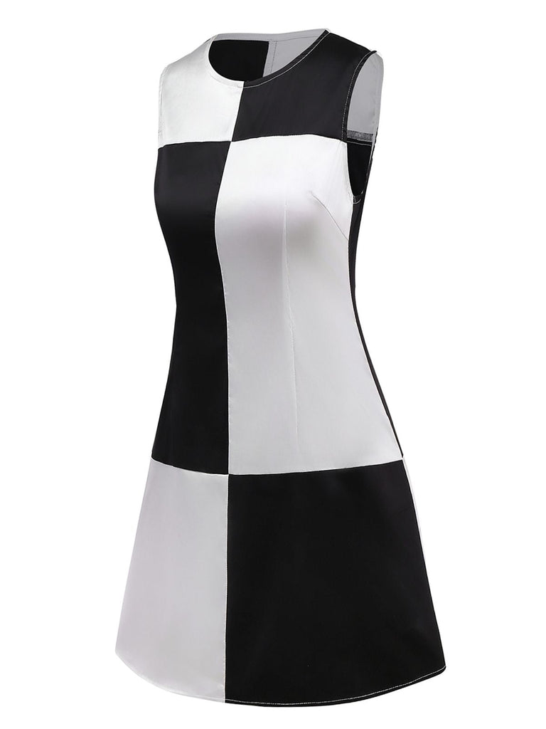 [Prevendita] Abito color block bianco e nero anni '60