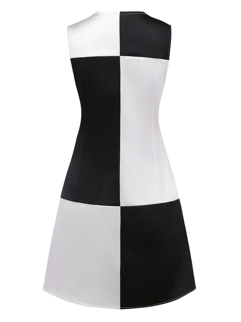 [Prevendita] Abito color block bianco e nero anni '60