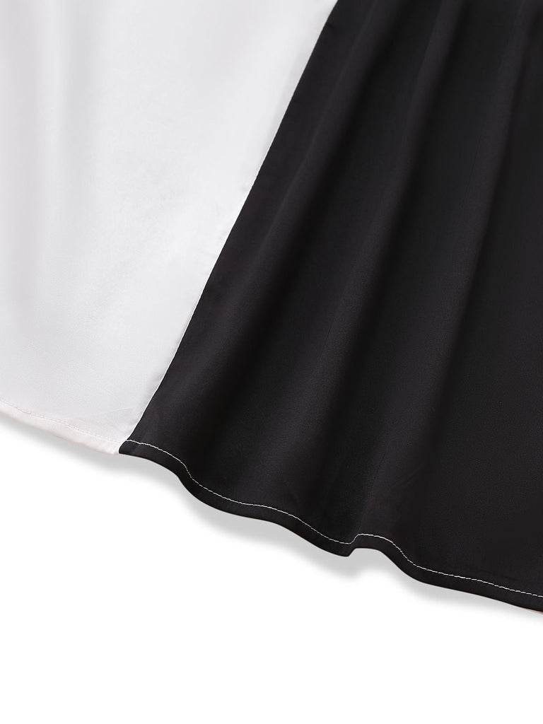 [Prevendita] Abito color block bianco e nero anni '60