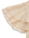 Abito da cocktail in tulle in raso champagne anni '50