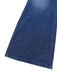 Tuta lunga denim a gamba larga con risvolto blu anni '30