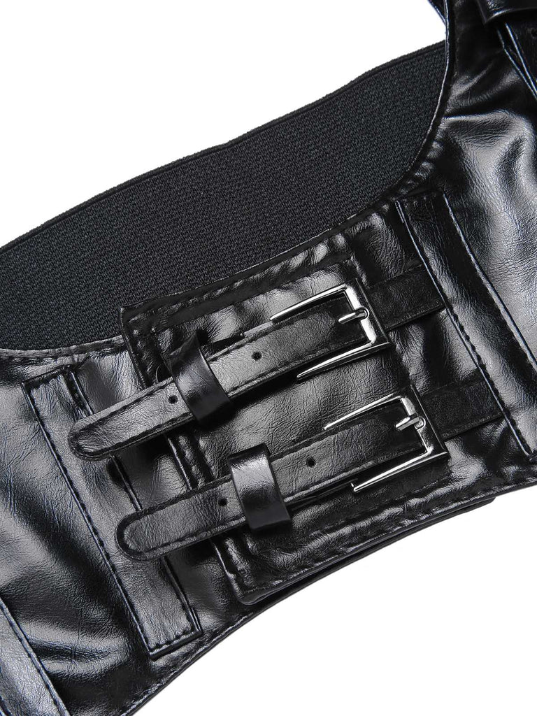 [Prevendita] Abito con motivo arlecchino Halloween e corsetto nero anni '50