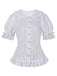 Camicetta Lolita in pizzo volant e colletto Peter Pan anni '50