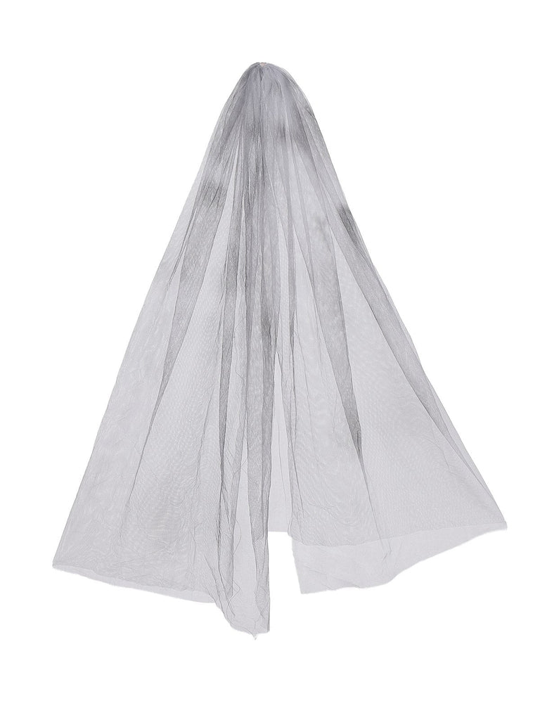 Abito tutù zombie stile sposa fantasma grigio anni '50