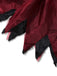 Abito in rete con mantello ricamato Halloween rosso anni '80