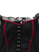 Abito in rete con mantello ricamato Halloween rosso anni '80