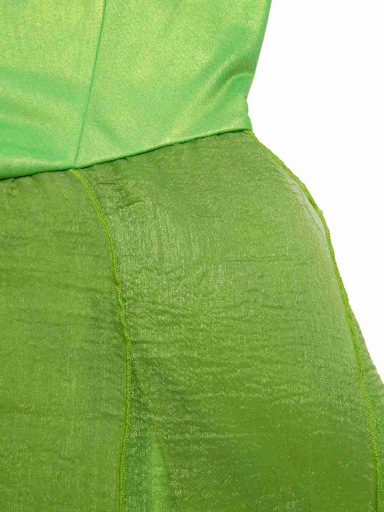 [Prevendita] Abito con orlo a petalo da fata di Trilli verde anni '70