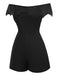 [Prevendita] 2PCS Tuta corta pipistrello gotica e copricostume nero anni '50