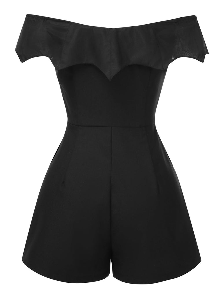 [Prevendita] 2PCS Tuta corta pipistrello gotica e copricostume nero anni '50