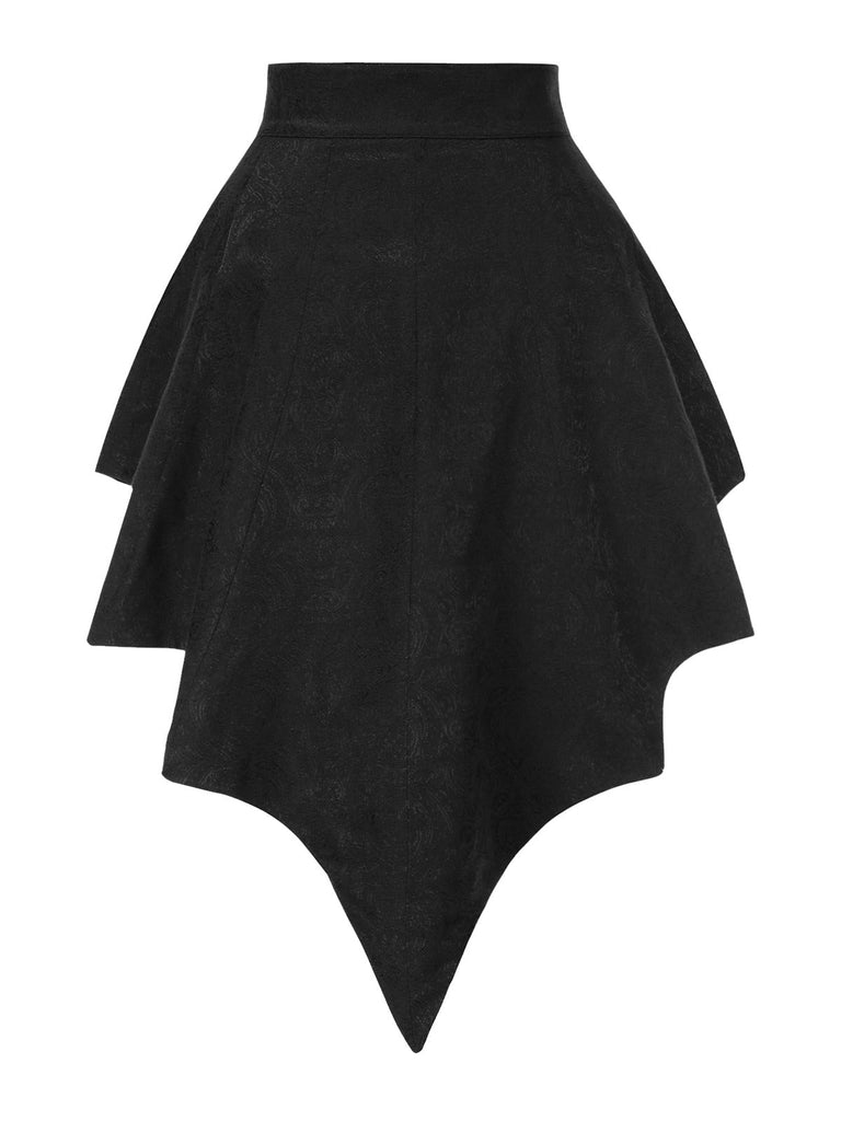 [Prevendita] 2PCS Tuta corta pipistrello gotica e copricostume nero anni '50