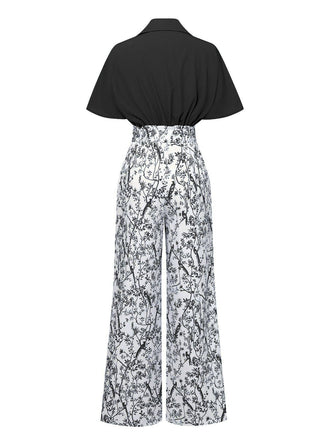 [Prevendita] 2PCS Camicetta con maniche a dolman e pantaloni floreale anni '30