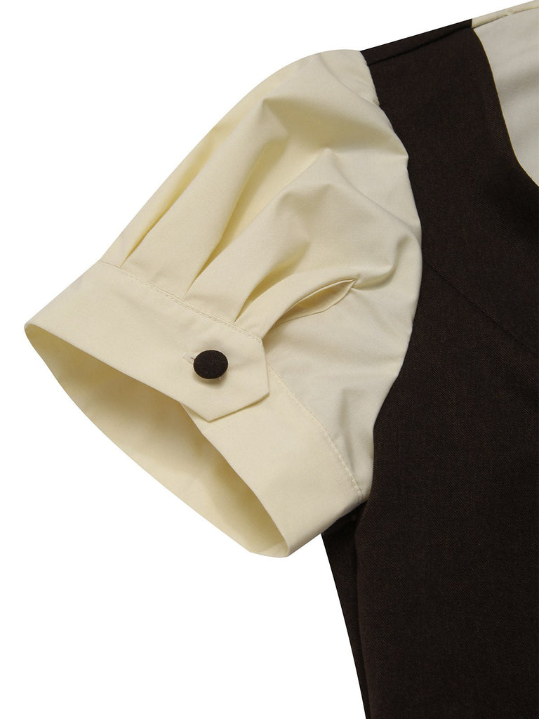 [Prevendita] Tuta lunga finta 3PCS a quadri nero anni '30