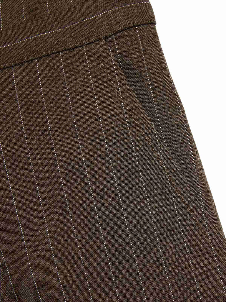 [Prevendita] Tuta lunga a righe verticali in rete nero anni '30