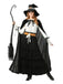 2PCS Camicetta e gonna strega con volant in pizzo nero anni '50