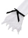 2PCS Camicetta e gonna strega con volant in pizzo nero anni '50